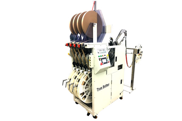 Automatic terminal winder for 1 row 4 reels